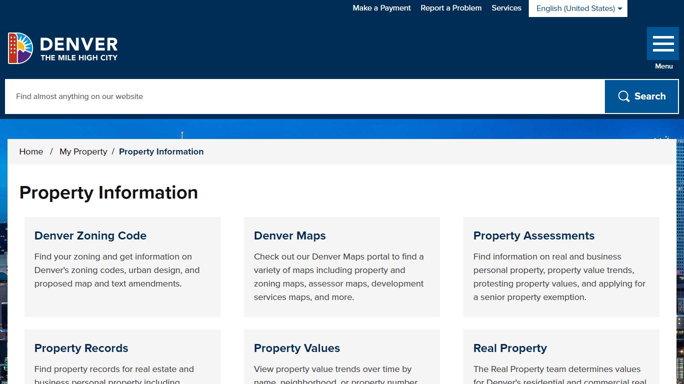Property Information - City and County of Denver